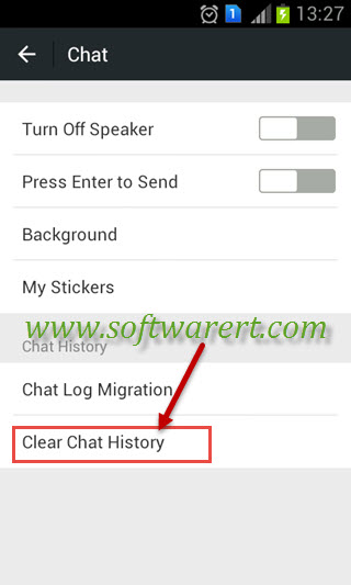 clear chat history in wechat on android phones