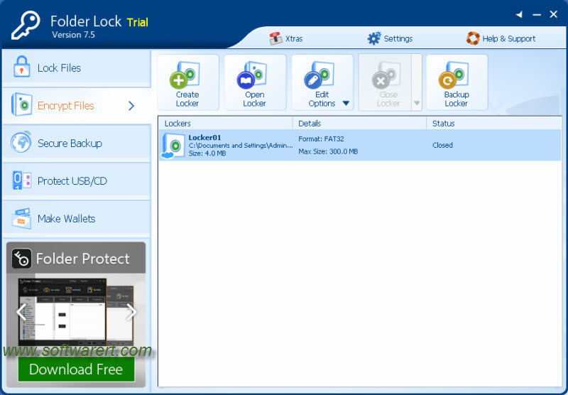 create locker using folder lock on computer