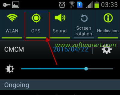 enable disable GPS location on samsung mobile phone