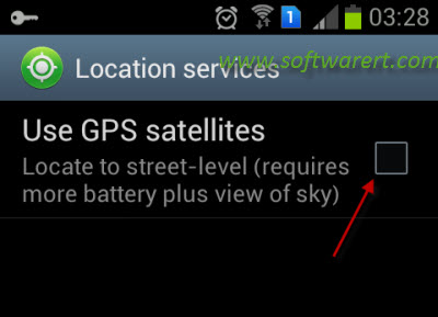 enable disable location services on samsung mobile
