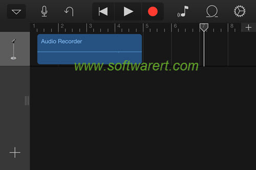 garageband audio recorder tracks viewer and editor on iphone