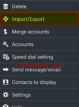 import export contacts on android phone
