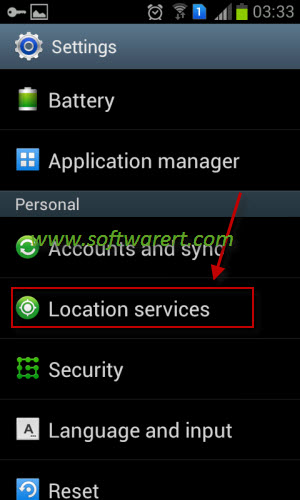 location services settings on samsung mobile phone