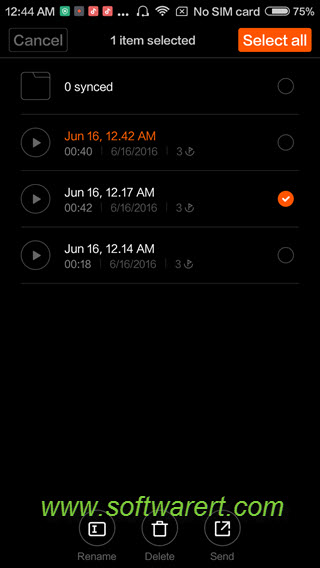 manage sound recordings on xiaomi phone