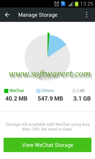 manage wechat storage on android mobile