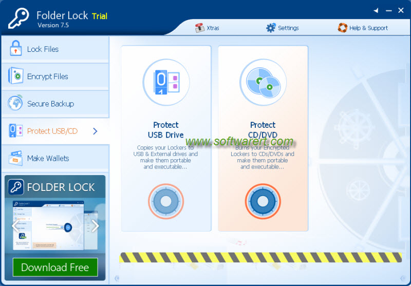 protect data on usb cd dvd using folder lock