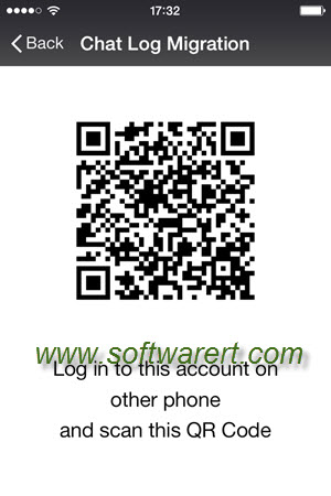 scan qr code to migrate wechat chat history from iphone