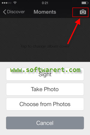 share photos and sight videos in wechat moments on iphone
