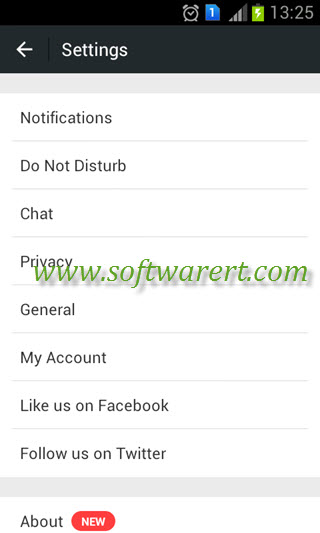 wechat settings for android