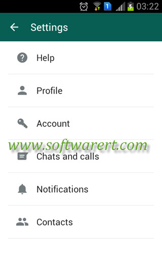 whatsapp settings on android mobile