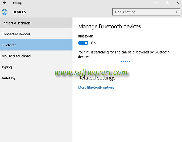 windows 10 bluetooth settings manage bluetooth devices