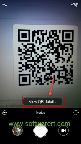 scan qr code using camera on xiaomi redmi phone